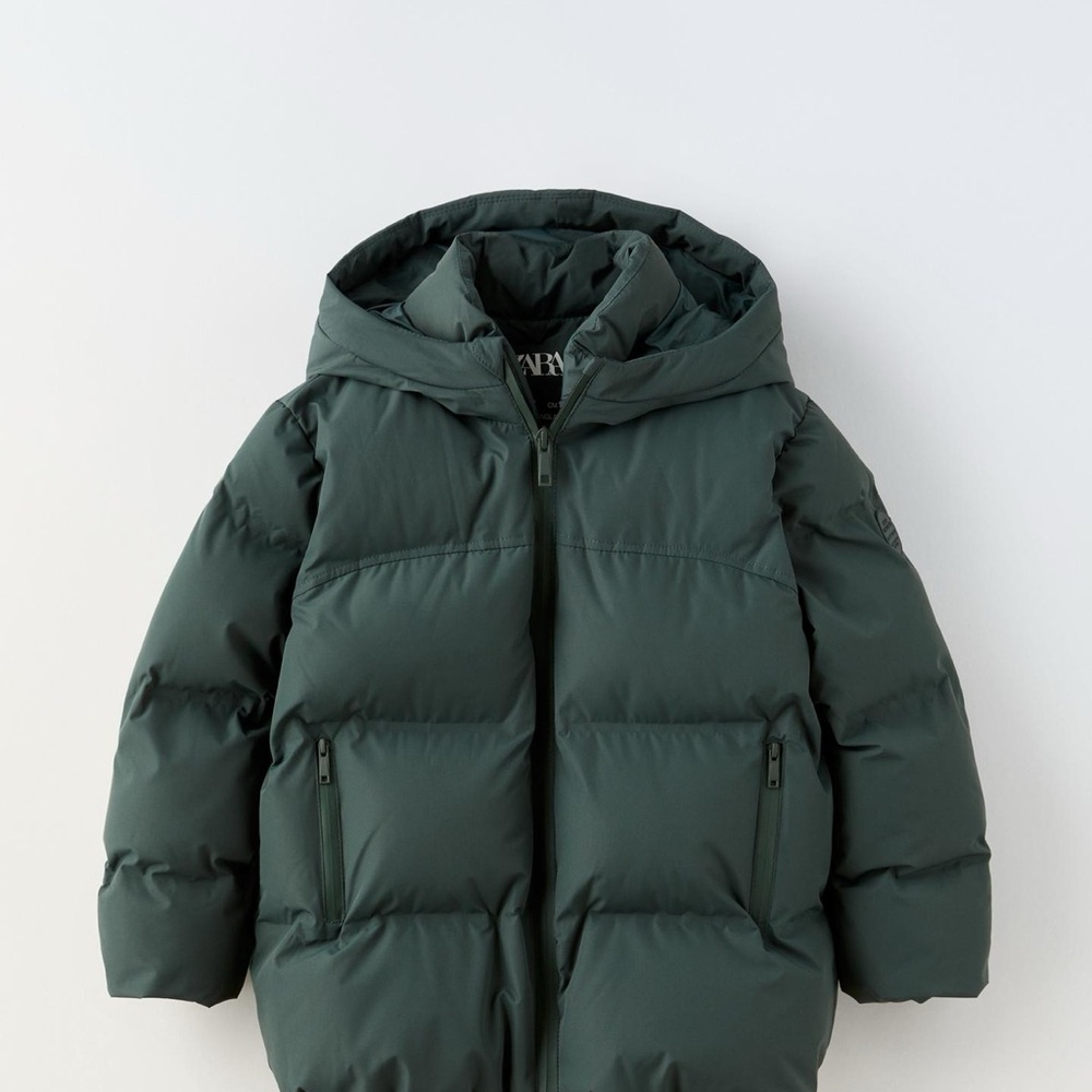 Zara Gray Puffer Jacket